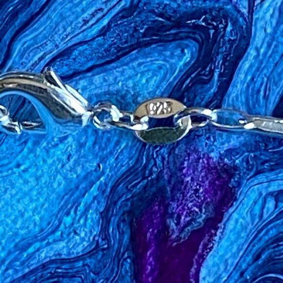 Faith Love Hope Sterling Silver Heart Pendant - Picture 2 of 6